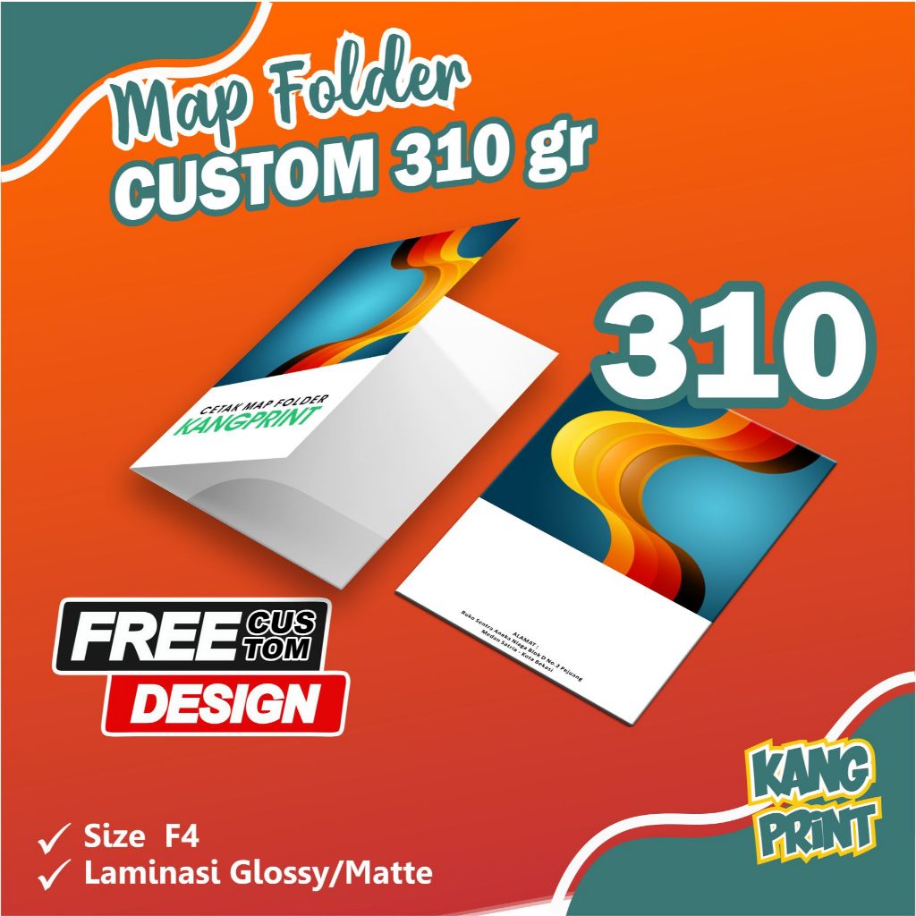 

Cetak map folder 310 gsm