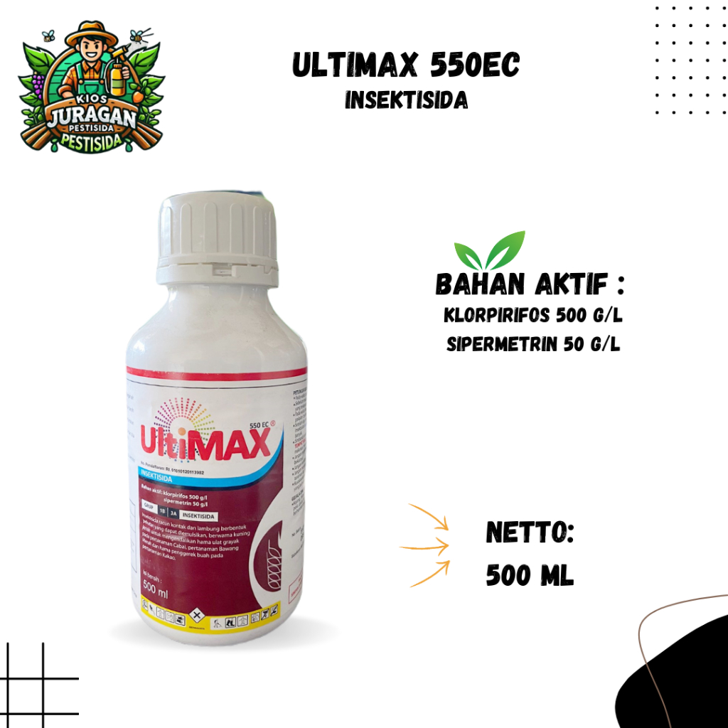 ULTIMAX 550 EC 500ml Insektisida Klorpirifos