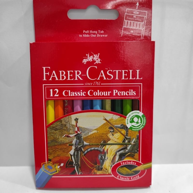 

Faber Castell Pensil Warna Pendek 12 Warna