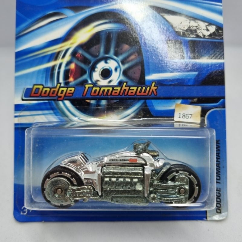 Diecast Hotwheels Motor 1:64 DODGE TOMAHAWK (Silver)