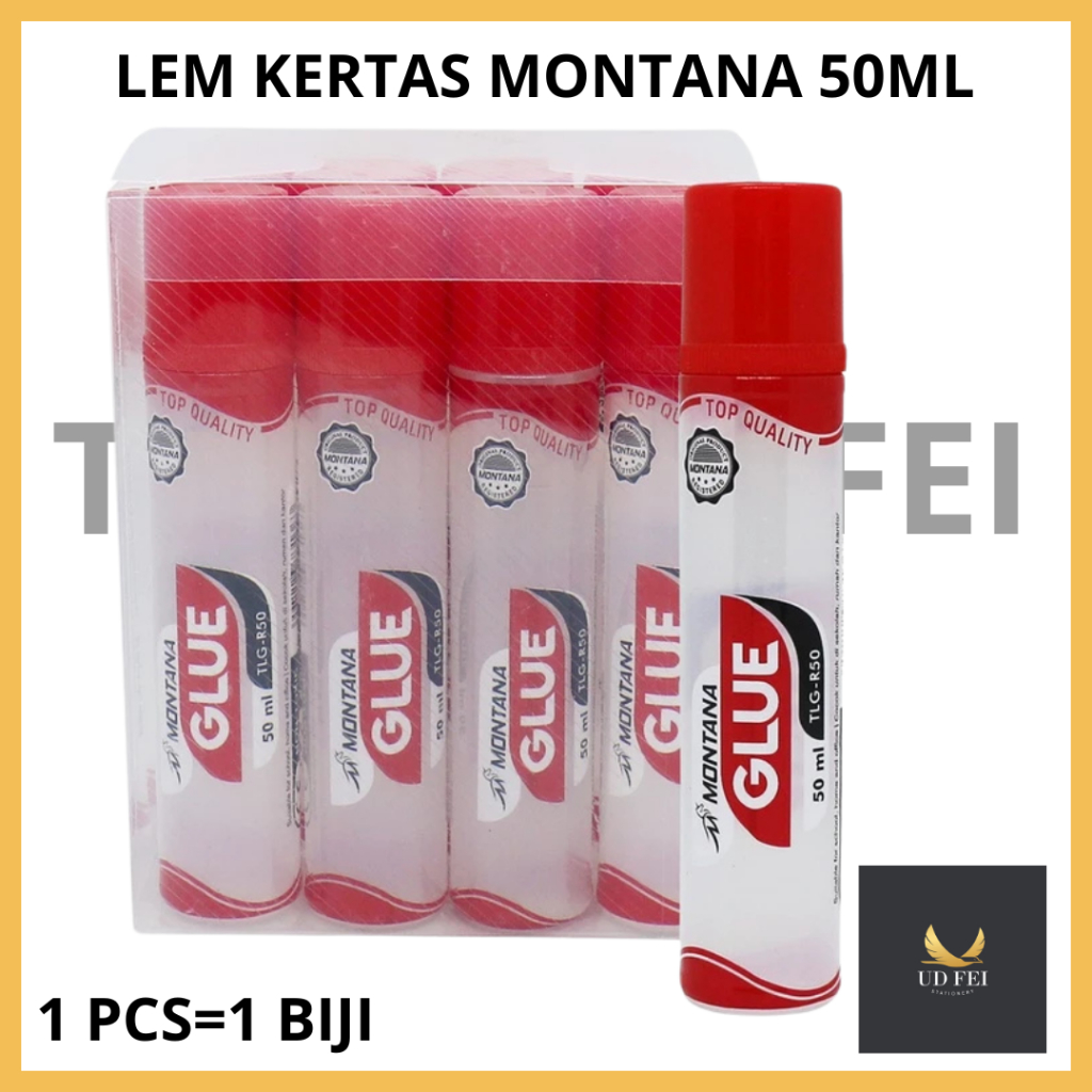 

(1 PCS/1 BIJI) LEM KERTAS MONTANA 50 ml/ LEM KERTAS MONTANA/ LEM GLUE