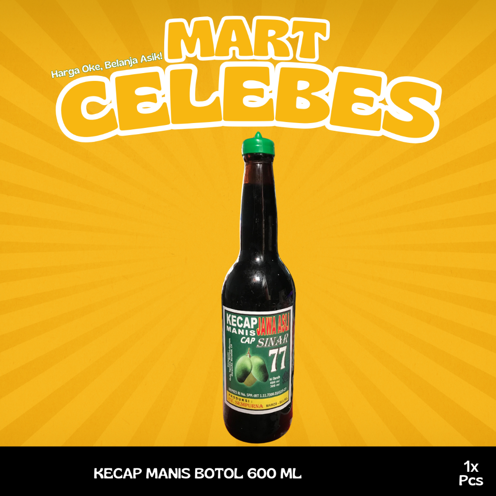

Kecap Manis Botol Sinar 77 600 Ml