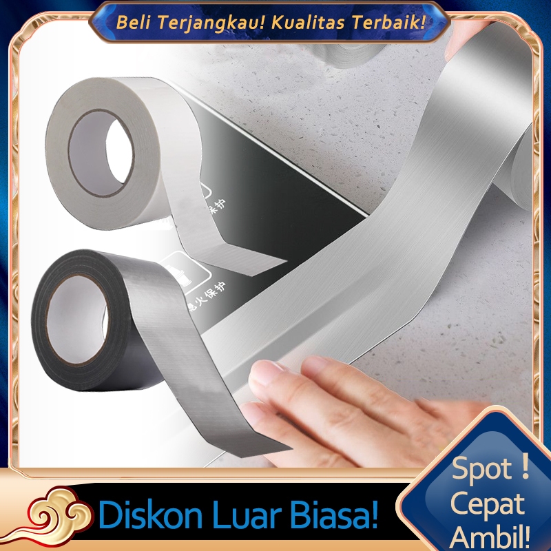 Lakban Karpet Kain Silver 20 Meter Perekat Kuat Anti Slip Lantai Pita Serbaguna Untuk Dapur Jendela 