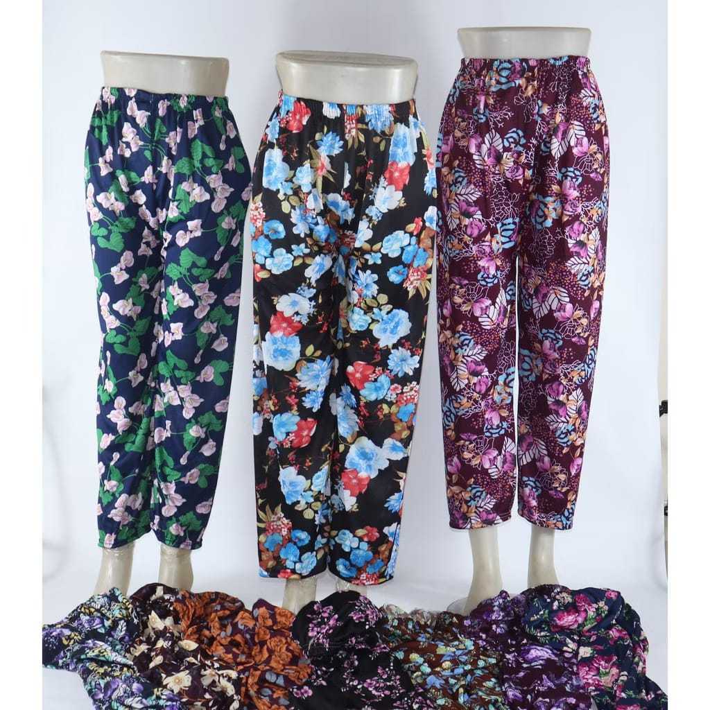 LEGGING HYGET MOTIF DEWASA WANITA / Celana Dalaman Gamis Inner Pants Bunga Los