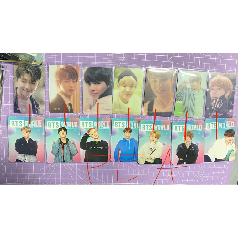 PHOTOCARD BTS WORLD (OFFICIAL)