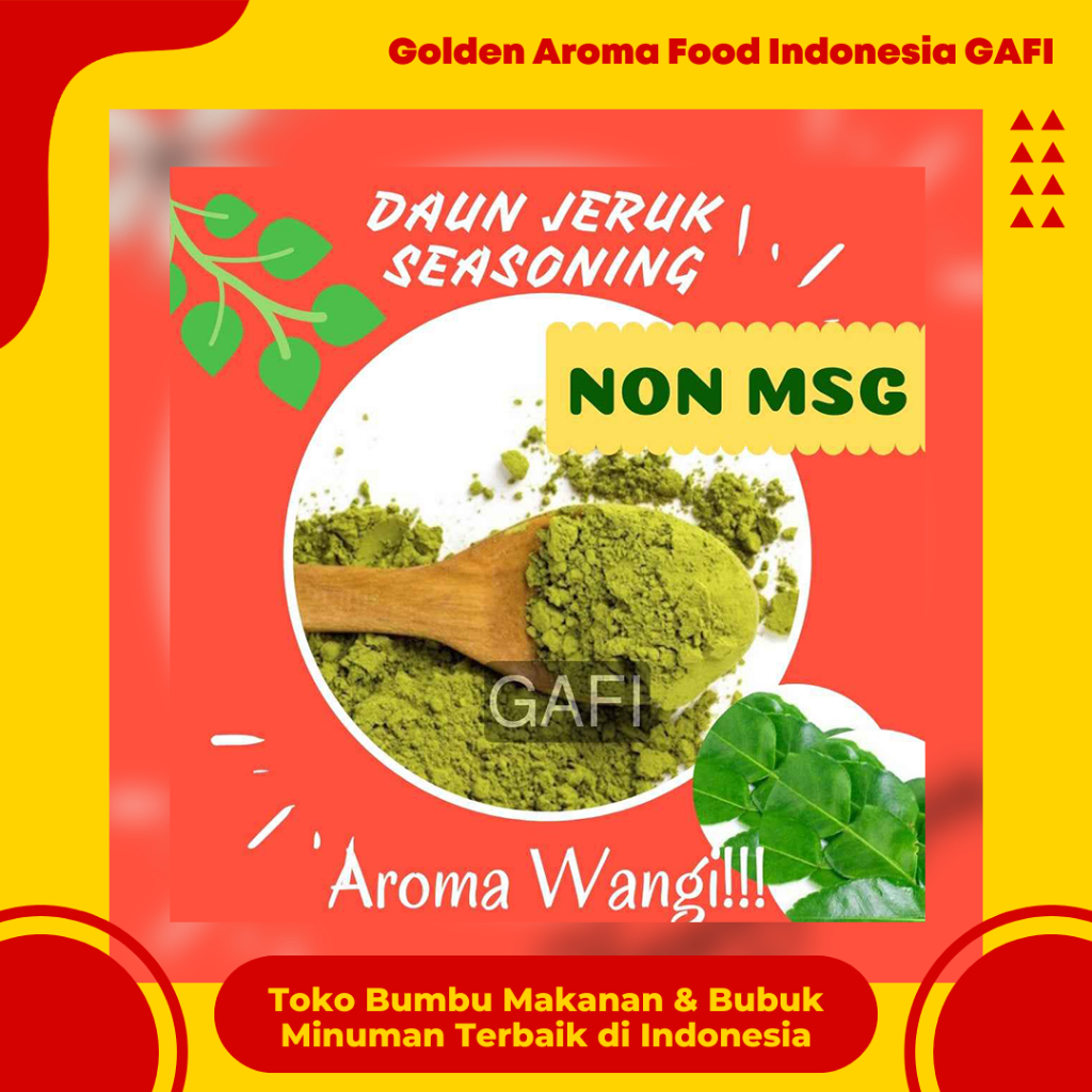 

Bumbu Tabur NON MSG Daun Jeruk Seasoning 1 Kg Enak Murah Bubuk Tabur Daun Jeruk Halal NO MSG