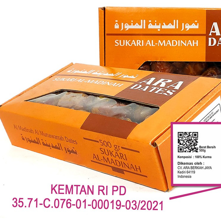 

Kurma Sukari 500gr KEMTAN PREMIUM ARA DATES Lembut dan Basah