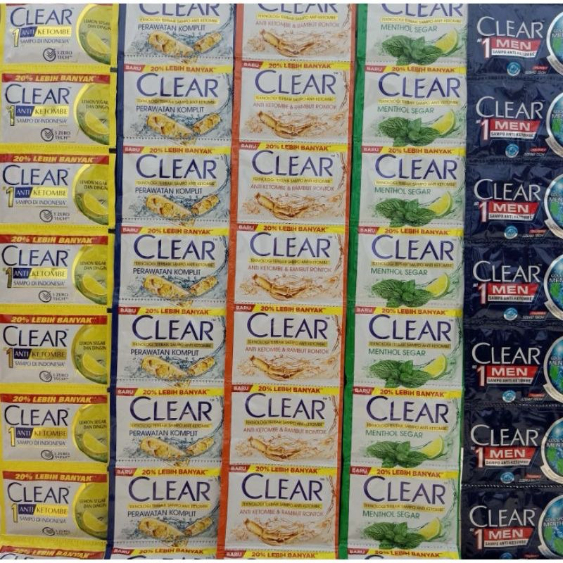 Shampoo Sachet Clear