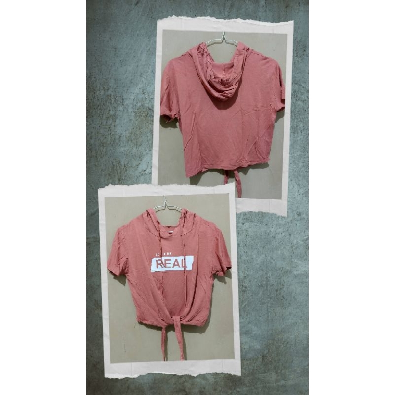 crop top preloved baju senam baju zumba