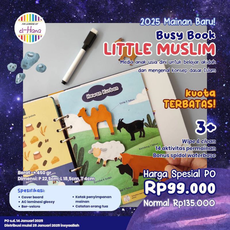 busy book little muslim