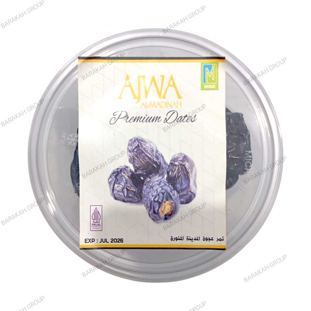 

Kurma Ajwa Madinah Premium JUMBO 250gram Kemasan Mika