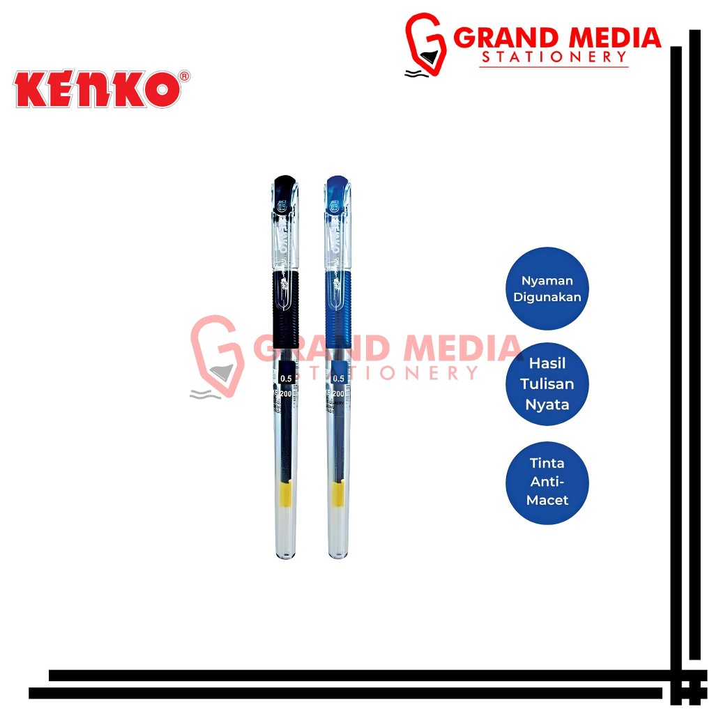 

[GRAND MEDIA] BALLPOINT / PENA / PULPEN KENKO MAGIC GEL KE-200 / 1PCS