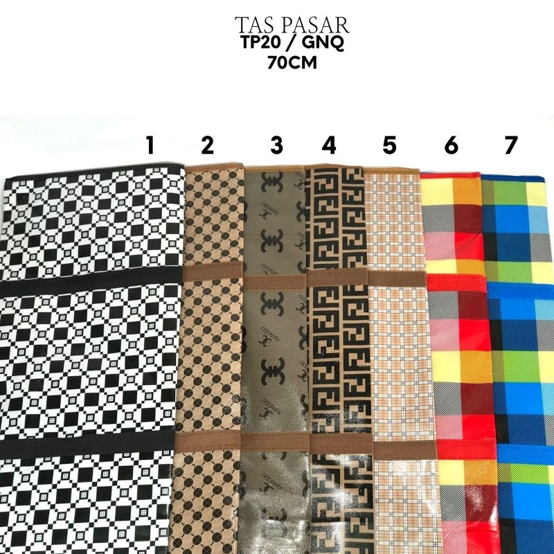 tas pasar ukuran 20 in muatan besar bahan tebal yang terbaru