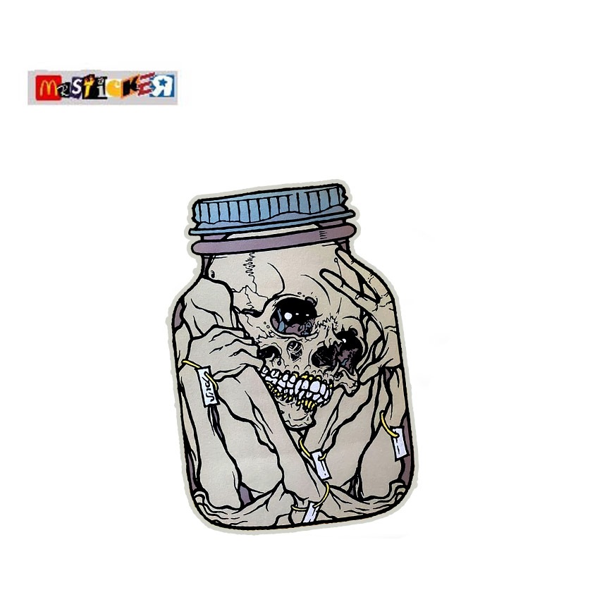 

sticker Pushead jar of pus graphic diecut stiker
