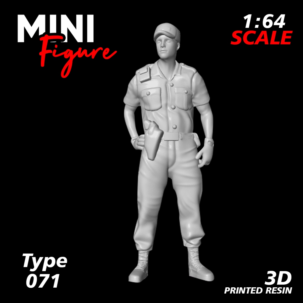 Mini Figure Diorama skala 1/64 / Figure Diecast / Miniatur Diorama / Figure 071 UNPAINTED