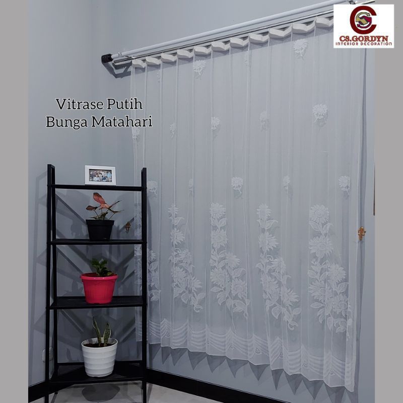 Gorden vitrase motif putih daleman gorden terbaru