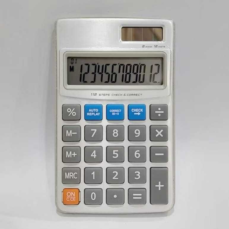 

Calculator Kalkulator SDC 412S SDC 41212 Digits Check Correct Kalkulator CT