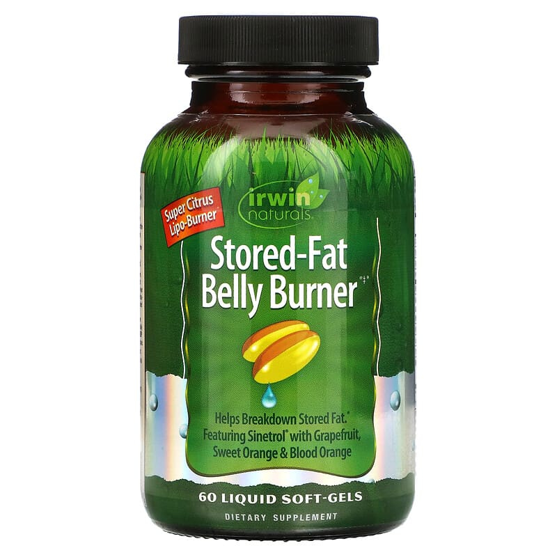 Irwin Naturals Stored-Fat Belly Burner 60 softgel Liquid Soft-Gels - with Sinetrol, Grapefruit