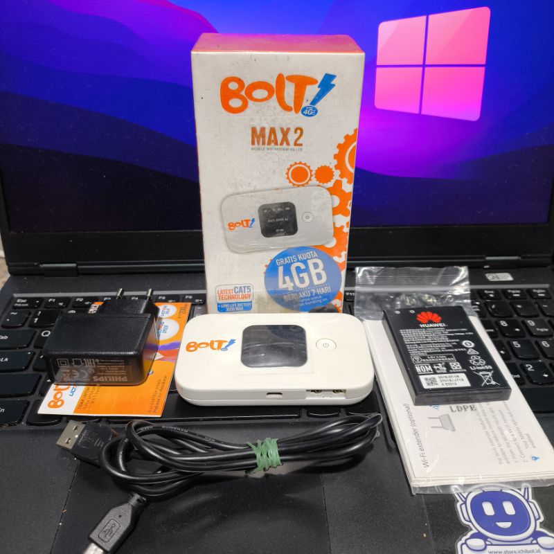 Modem Mifi Wifi Bolt E5577 Max Huawei E5577 Max Unlock Fullset Kondisi Bekas