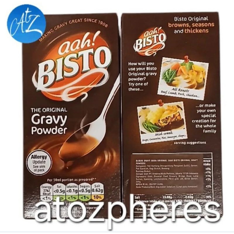 

Bubuk kuah rasa asli UK aah! aah ! BISTO THE ORIGINAL Gravy Powder 227g