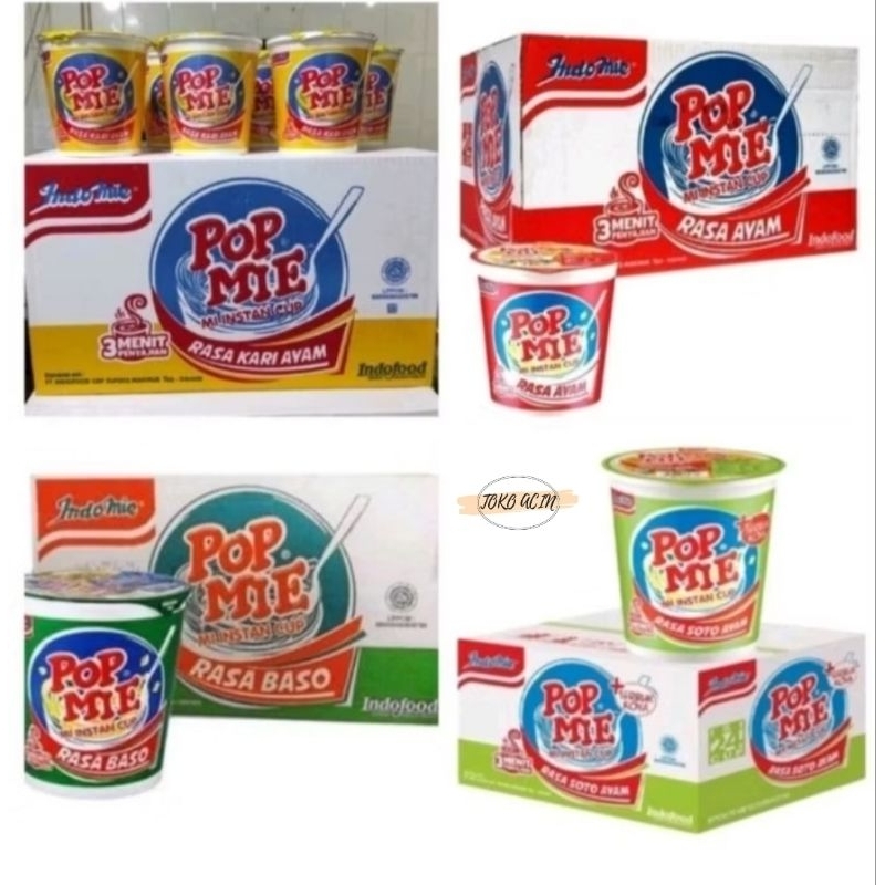 

Popmie cup satuan all variant @75gr