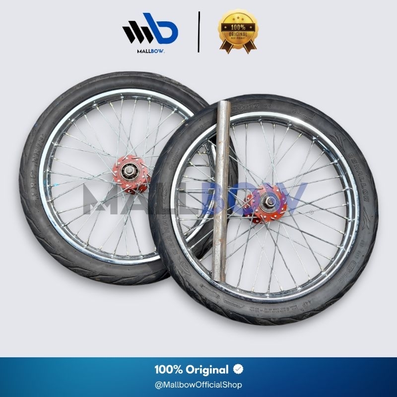 Mallbow | Velg Roda Gerobak Jari-Jari / Ban Roda Gerobak Jari-Jari Ukuran 17