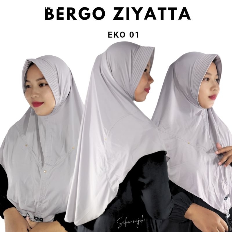 Bergo Ziyatta Hijab Eko 1 || Hijab Instan || Salma || Salim najih SN