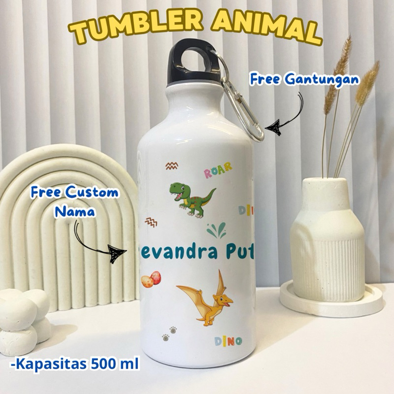Mug Tumbler Custom Karakter Animal Kids / Gift Bok / kado ulang tahun / Hadiah Anak / Gift Anak