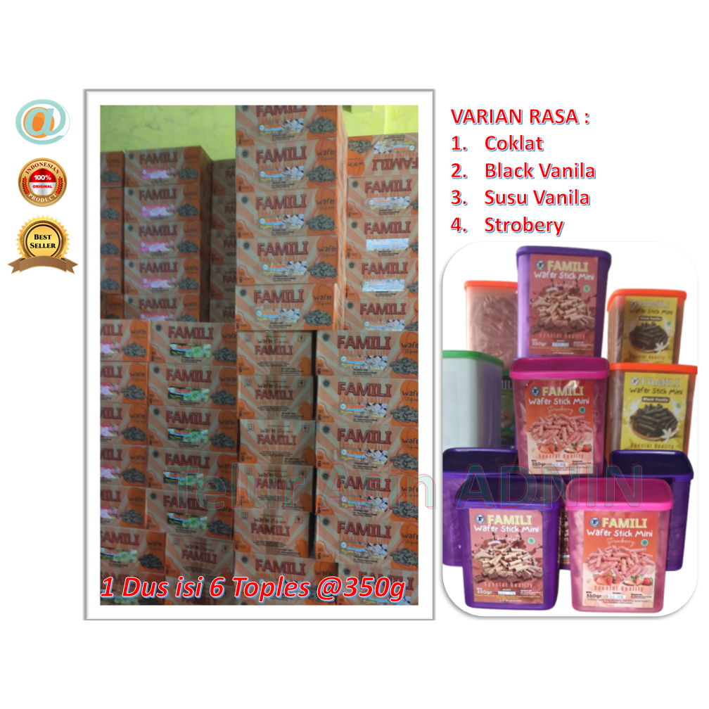 

Ramadhan Sale Wafer Stick Mini Spesial Quality "FAMILI" - 4 Pilihan Varian Rasa