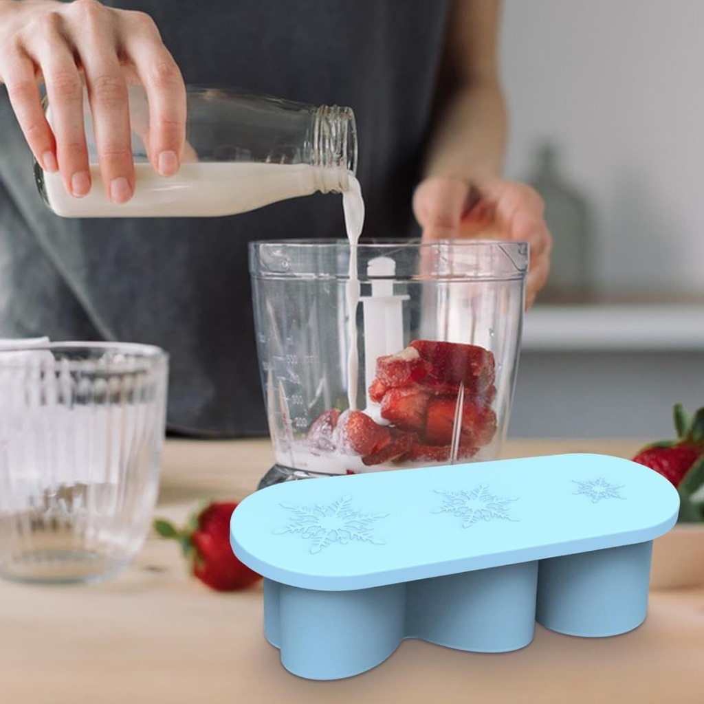 Cetakan Es Batu Silikon / Ice Cube Mold Cetakan Es Batu Silikon / Cetakan Es Batu + Tutup