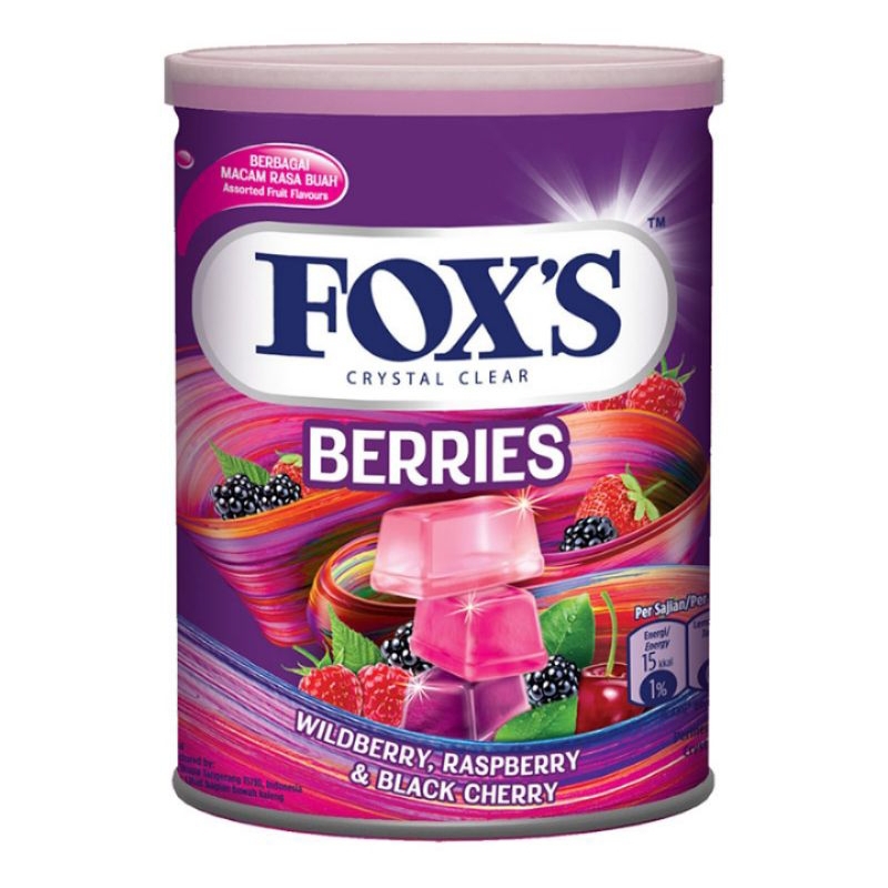 

Fox's crystal clear permen buah - buahan kaleng 170 g