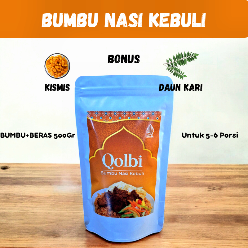 

Bumbu Instan Nasi Kebuli + Beras Basmati 500Gr | Rempah premium masakan arab india pakistan timur tengah | praktis mudah sehat tanpa pengawet | lengkap enak wangi Kebuli Mandhi Biryani Kabsah instant