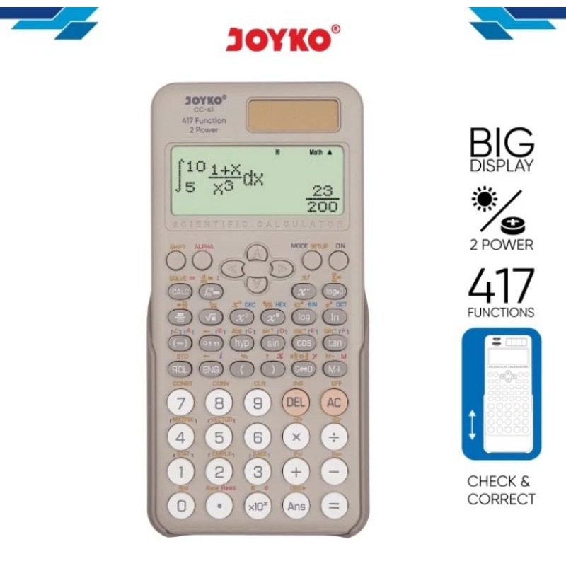 

JOYKO CC-61 Calculator / Kalkulator Sekolah / Scientific
