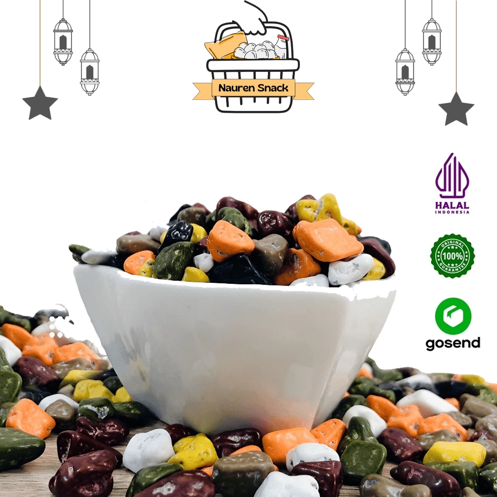

Nauren Cokelat Kerikil Arab Premium 1Kg Stone Chocolate Rock Coklat SebagaI Mood Booster