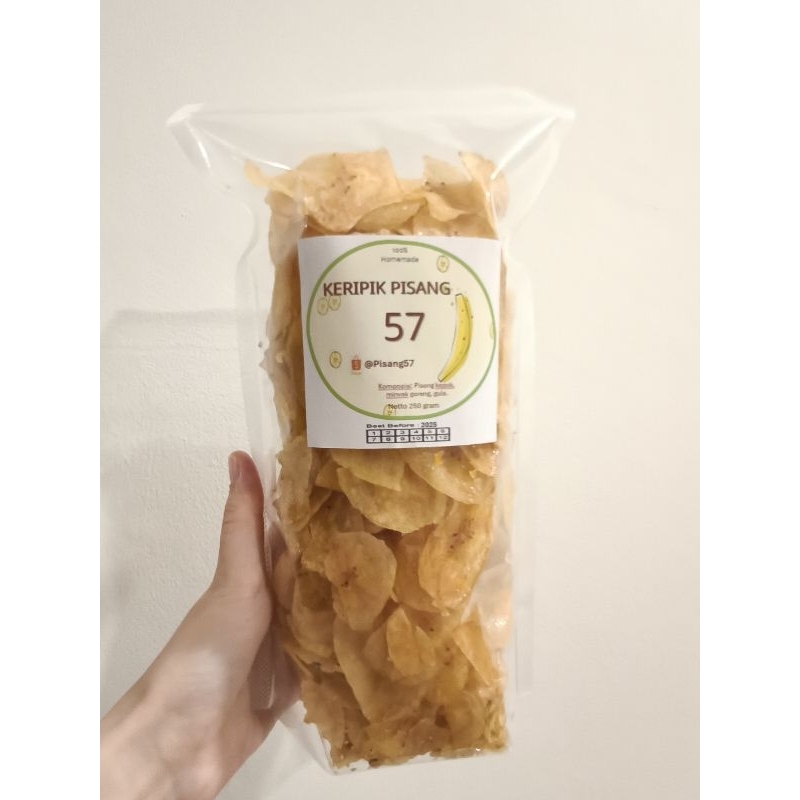 

KERIPIK PISANG Kepok 250 Gram Empuk