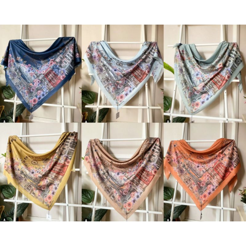 Journey scarves - Hijab segi empat voal motif terbaru Lala series original journey scarves / Lala se