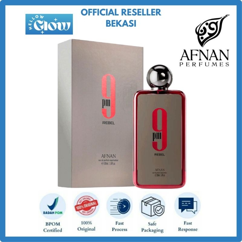 Afnan 9 PM REBEL Eau de Parfum 100 ML