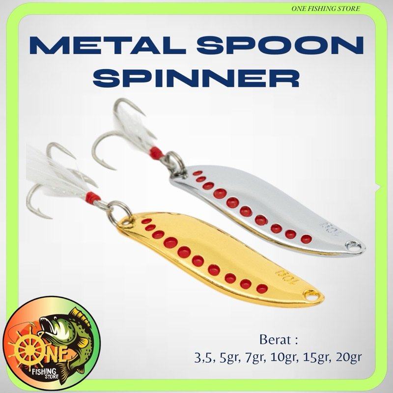 Metal Spoon Spinner Lure Micro Jig Umpan pancing Jigging Ultralight