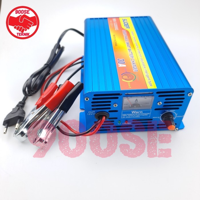 SUOER Smart Fast Charger Accu Cas Aki Otomatis 12v 10A 20A 30A 10 20 30 Amper