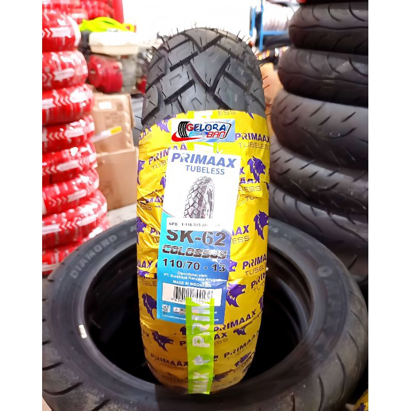 Ban Primaax Sk-62 110/70-13 Tubeless Ban Montor N-max Ban Ring 13 ban 110/70-13 ban primaax 110/70-1