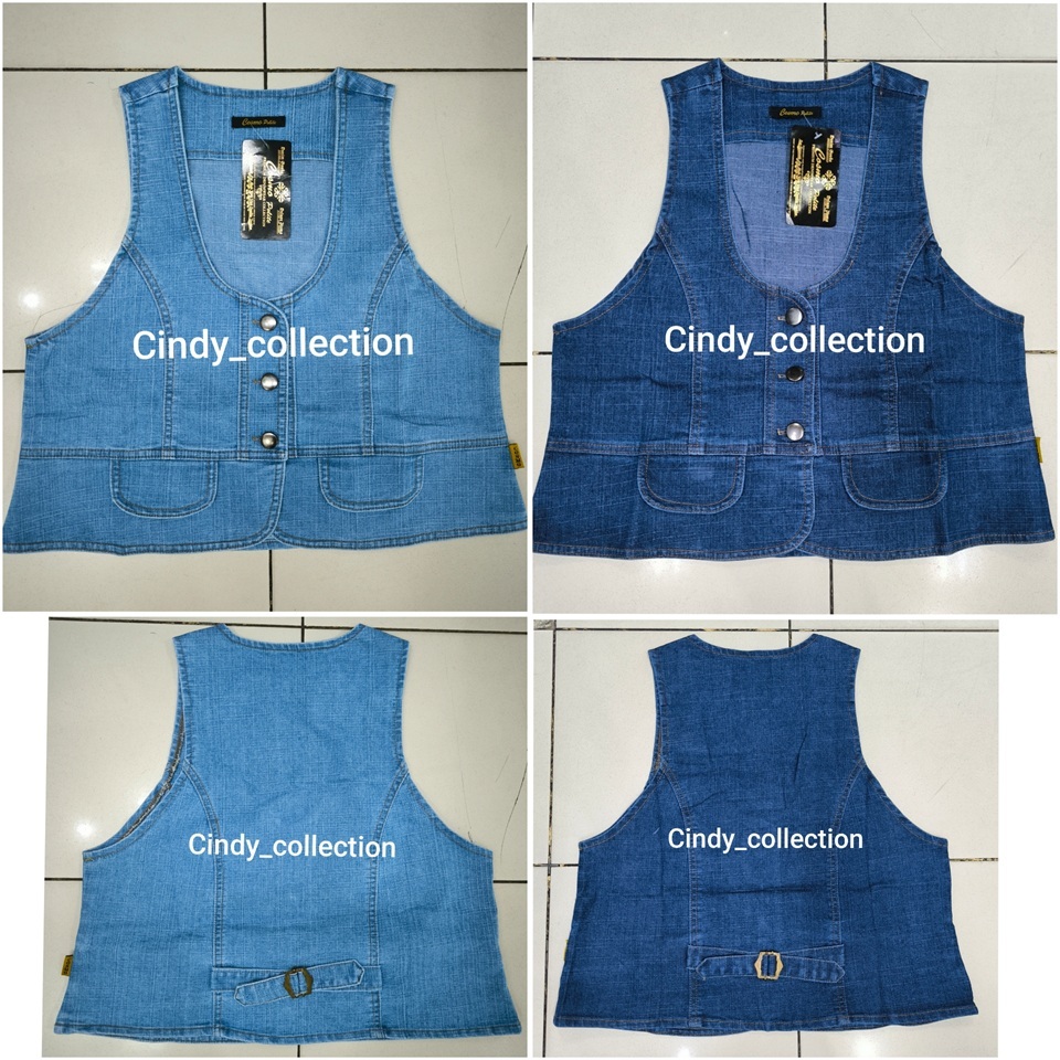 ROMPI JEANS WANITA CROP BISA DIKANCING VEST JEANS WANITA ROMPI CEWEK ROMPI LEPIS WANITA ROMPI DENIM 