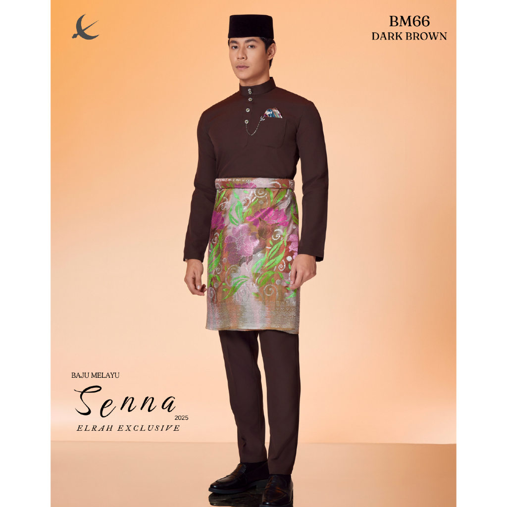 BAJU MELAYU ELRAH EXCLUSIVE SENNA 2025 'Brown Series'