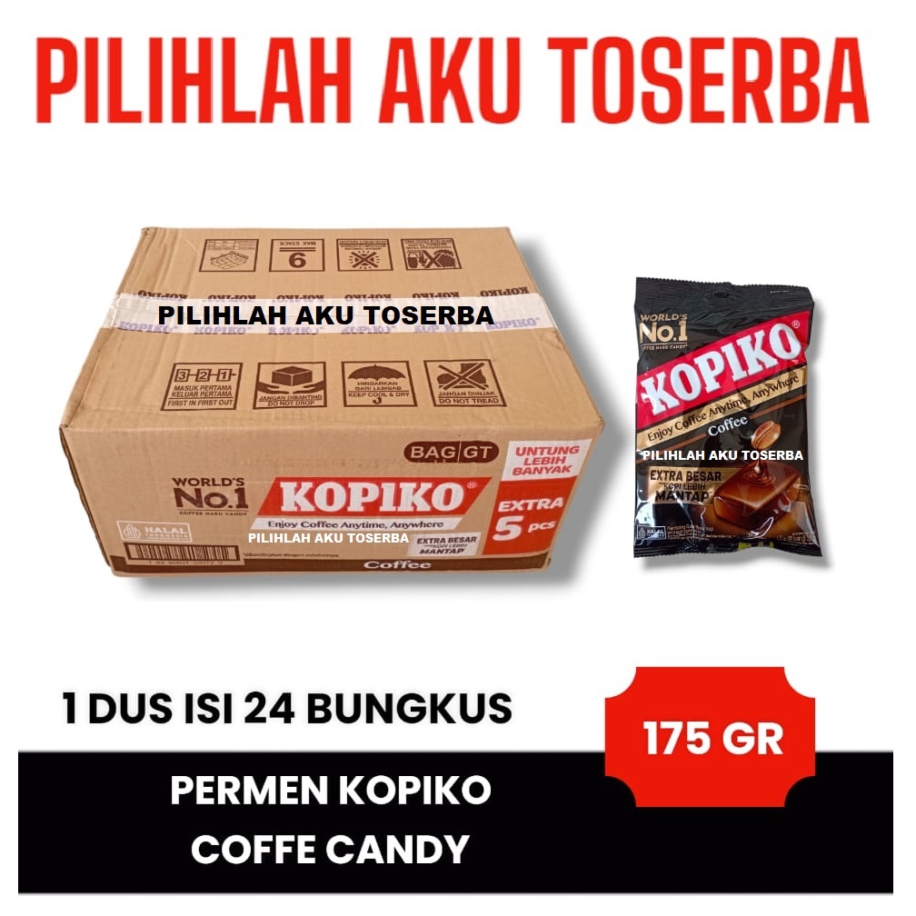 

Permen Kopi KOPIKO COFFEE CANDY 175 gram - ( HARGA 1 DUS )