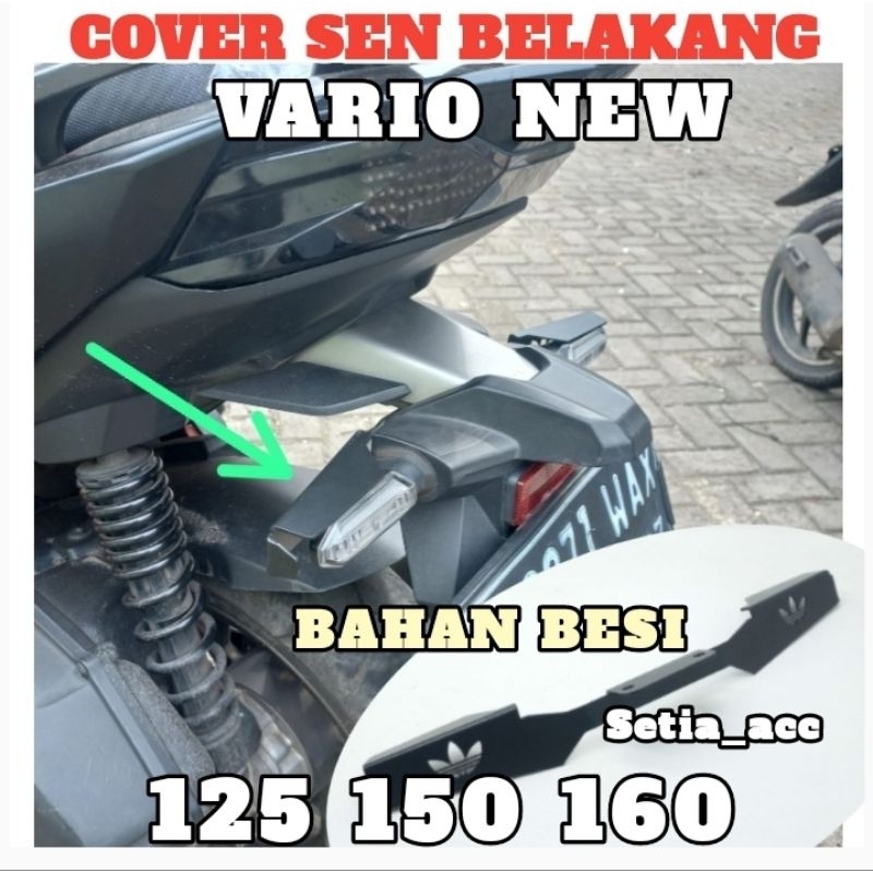 Cover Sen Belakang Vario New 125 150 160 Besi Pelindung Lampu Sen Vario