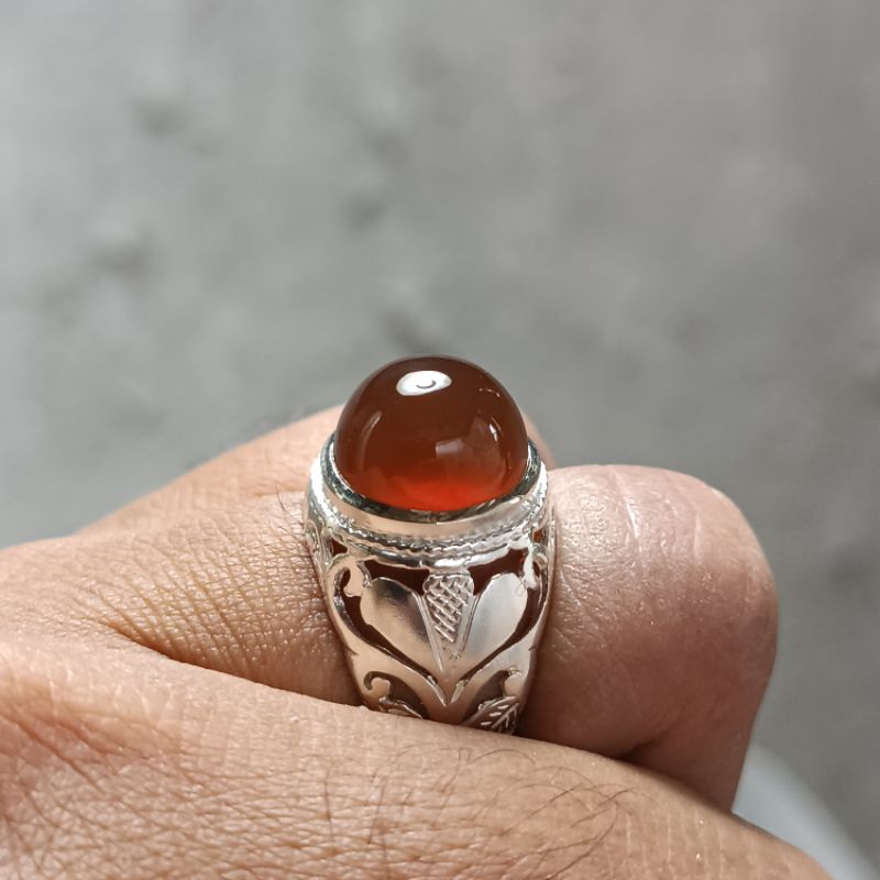 Batu cempaka reddish orange kantoran mumbul