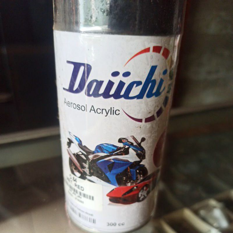 

Daiichi Aerosol Acrylic cat spray metalik red 300cc