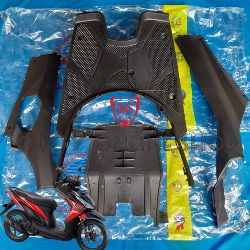 Cover body kasar Dek bawah step floor Vario 110 fi esp remot Stater halus 2015-2017-2019-2021-2022-2