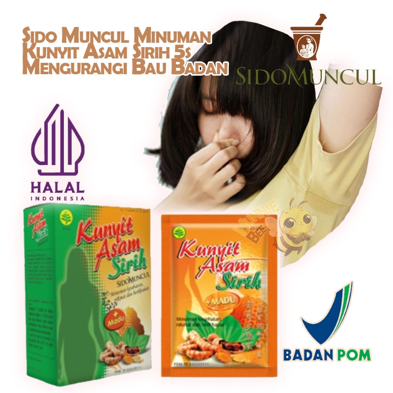 

Sido Muncul Minuman Kunyit Asam Sirih 5's - Mengurangi Bau Badan