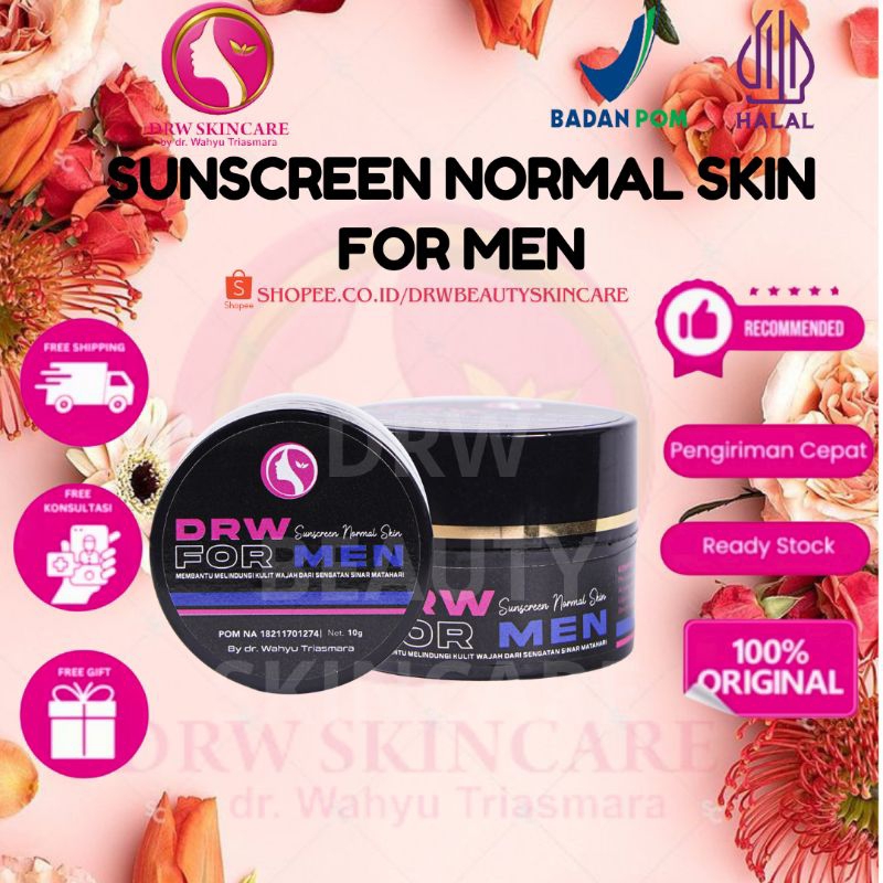 SUNSCREEN NORMAL SKIN FOR MEN DRW SKINCARE 100% ORIGINAL / SUNBLOK NORMAL