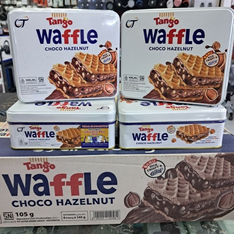 

Tango Waffle Choco Hazelnut Kemasan Kaleng 105gr Box 12+1 x 25gr & Pouch 240gr